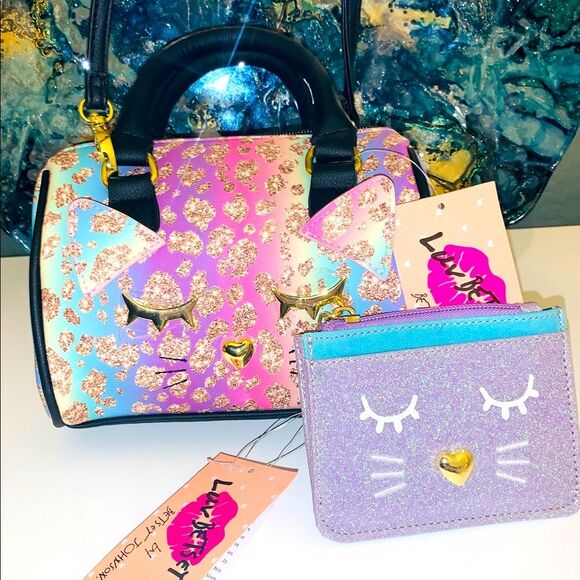 Betsey Johnson Handbags - ❤️ Betsey Johnson Luv Crossbody Purse Hand Bag MINI Cat Kitty 🐱
